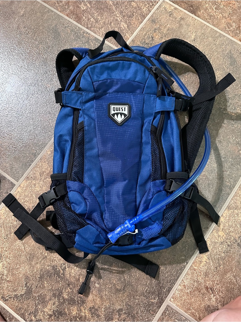 Quest Royal Blue Hydration Backpack Pack - men or women’s